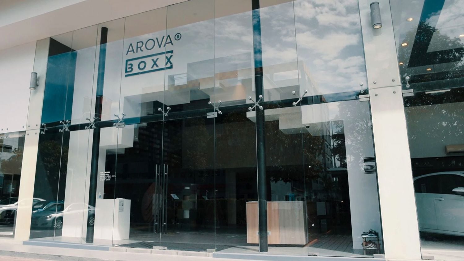 The Arova showroom is also home to Boxx Euro, its sister brand that offers made-in-Spain cabinetry accessories