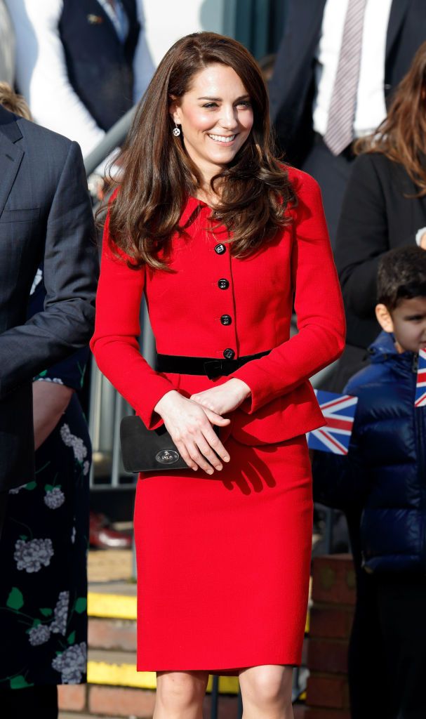 LONDON, UNITED KINGDOM - FEBRUARY 06: (EMBARGOED FOR PUBLICATION IN UK NEWSPAPERS UNTIL 48 HOURS AFTER CREATE DATE AND TIME) Catherine, Duchess of Cambridge attends the Place2Be Big Assembly with Heads Together for Children's Mental Health Week at Mitchell Brook Primary School on February 6, 2017 in London, England. (Photo by Max Mumby/Indigo/Getty Images)