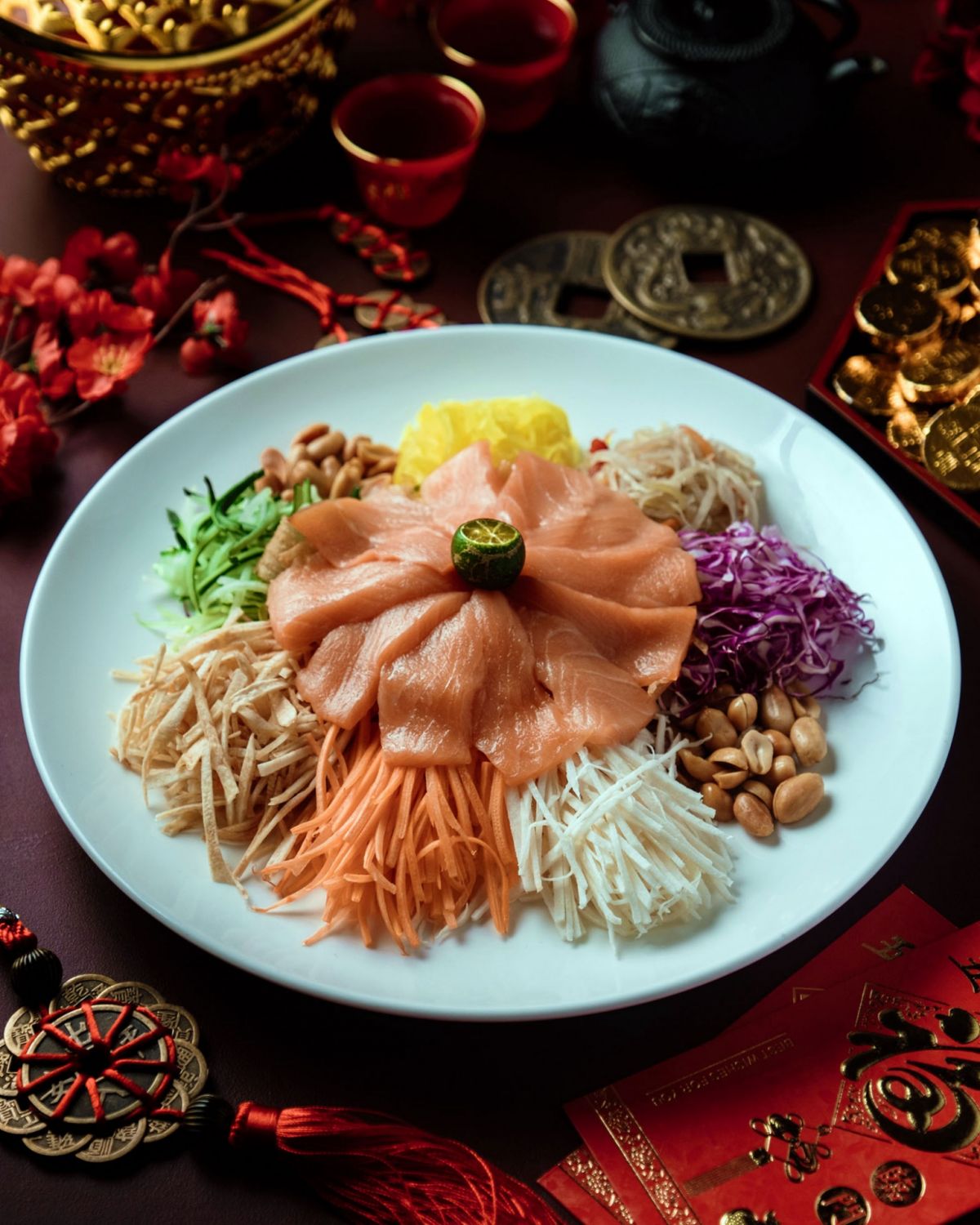 CNY Menus Lung Hin Prosperity Toss with Salmon Yu Sheng