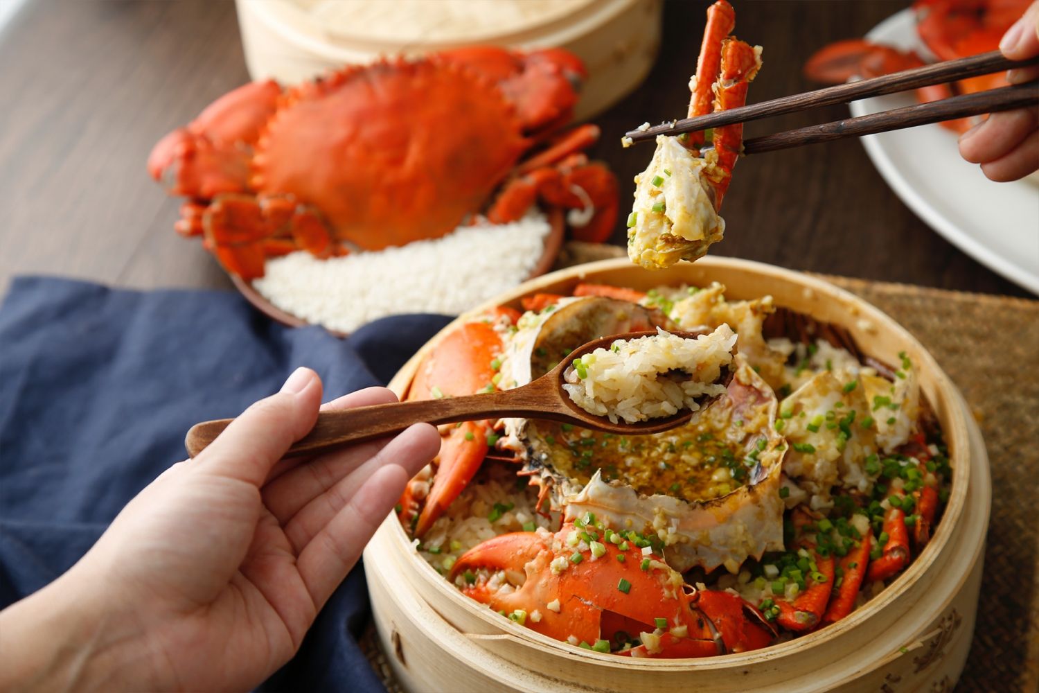 CNY Menus XIU Steamed crab with glutinous rice 2