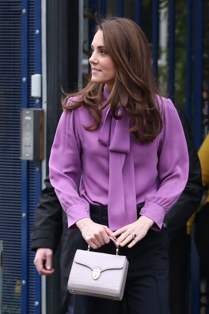 LONDON, ENGLAND - MARCH 12: Catherine, Duchess of Cambridge visits the Henry Fawcett Children's Centre in Kennington on March 12, 2019 in London, England. (Photo by Neil Mockford/GC Images)