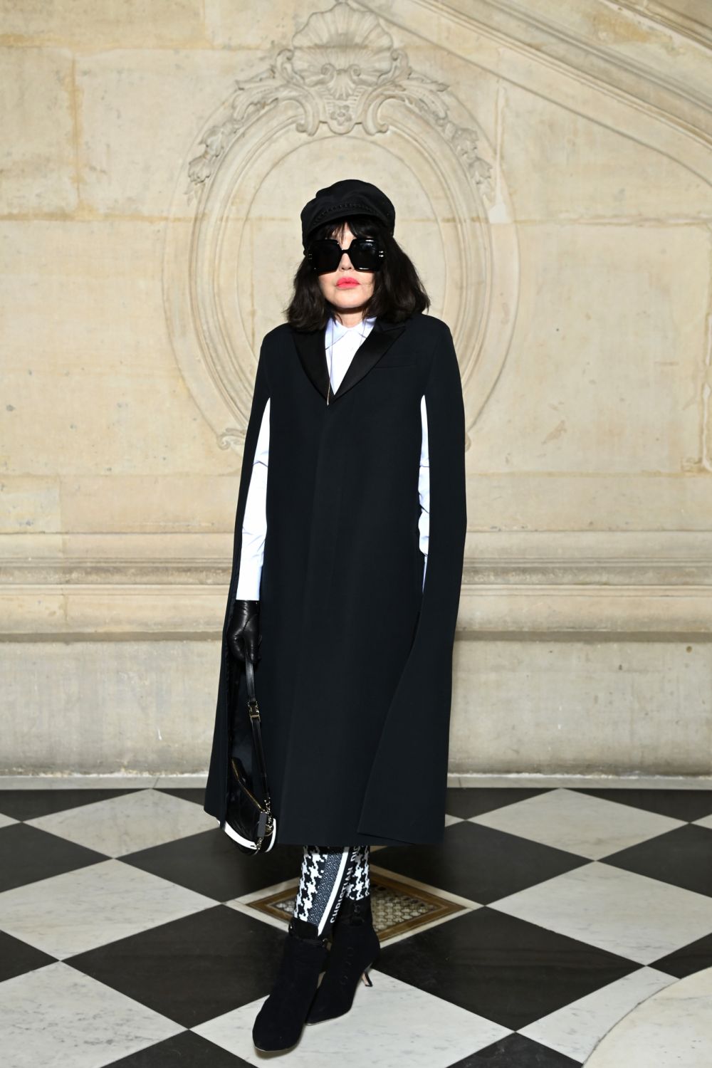 PARIS, FRANCE - JANUARY 24: Isabelle Adjani attends the Dior Haute Couture Spring/Summer 2022 show as part of Paris Fashion Week on January 24, 2022 in Paris, France. (Photo by Pascal Le Segretain/Getty Images For Dior)