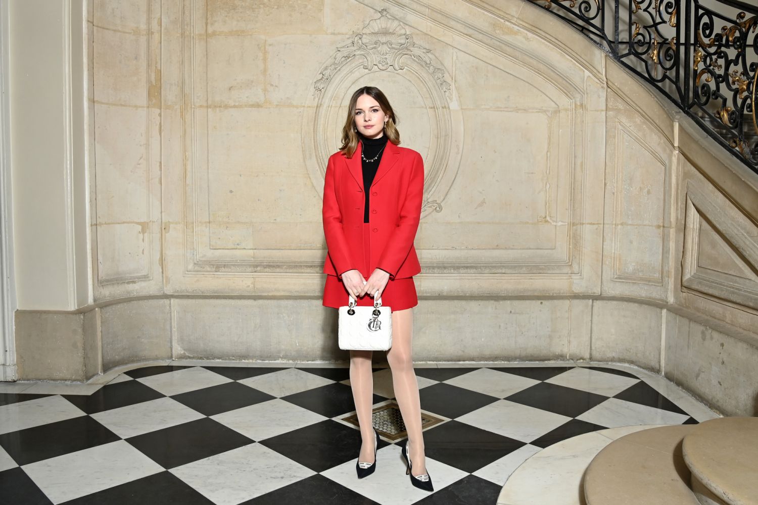 PARIS, FRANCE - JANUARY 24: Stella Del Carmen attends the Dior Haute Couture Spring/Summer 2022 show as part of Paris Fashion Week on January 24, 2022 in Paris, France. (Photo by Pascal Le Segretain/Getty Images For Dior)