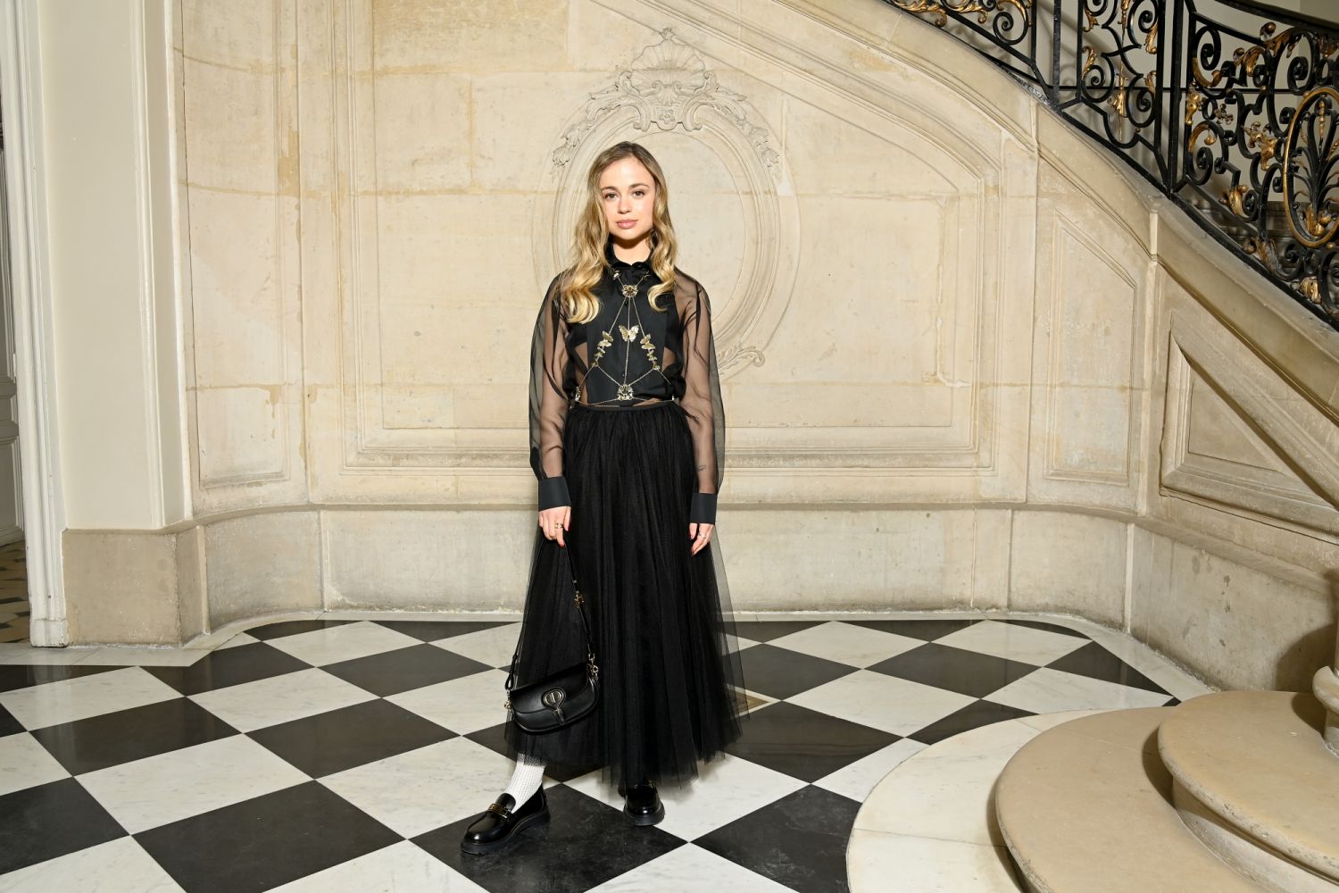 PARIS, FRANCE - JANUARY 24: Amelia Windsor attends the Dior Haute Couture Spring/Summer 2022 show as part of Paris Fashion Week on January 24, 2022 in Paris, France. (Photo by Pascal Le Segretain/Getty Images For Dior)
