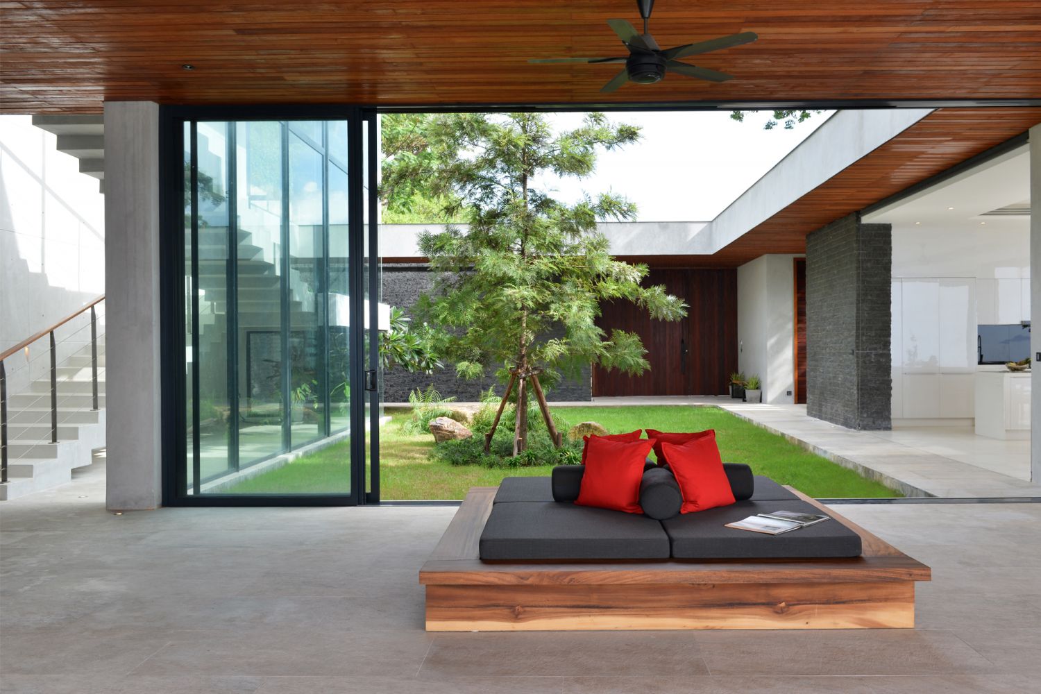 The tropical house is designed with a plethora of outdoor spaces, a desirable aspect that buyers are looking for (Image: Sotheby’s International Realty)
