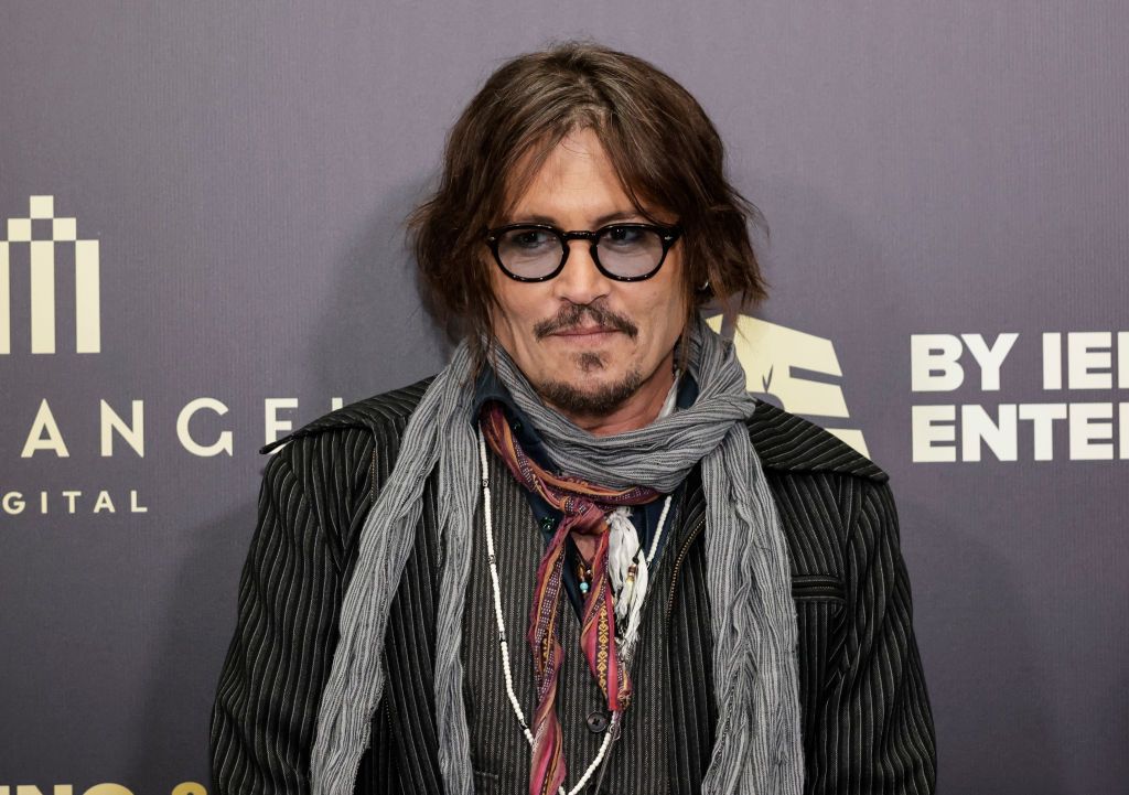 BELGRADE, SERBIA - OCTOBER 19:  US actor Johnny Depp attends the promotion of the animated series "Puffins" in Belgrade on October 19, 2021. (Photo by Srdjan Stevanovic/Getty Images)