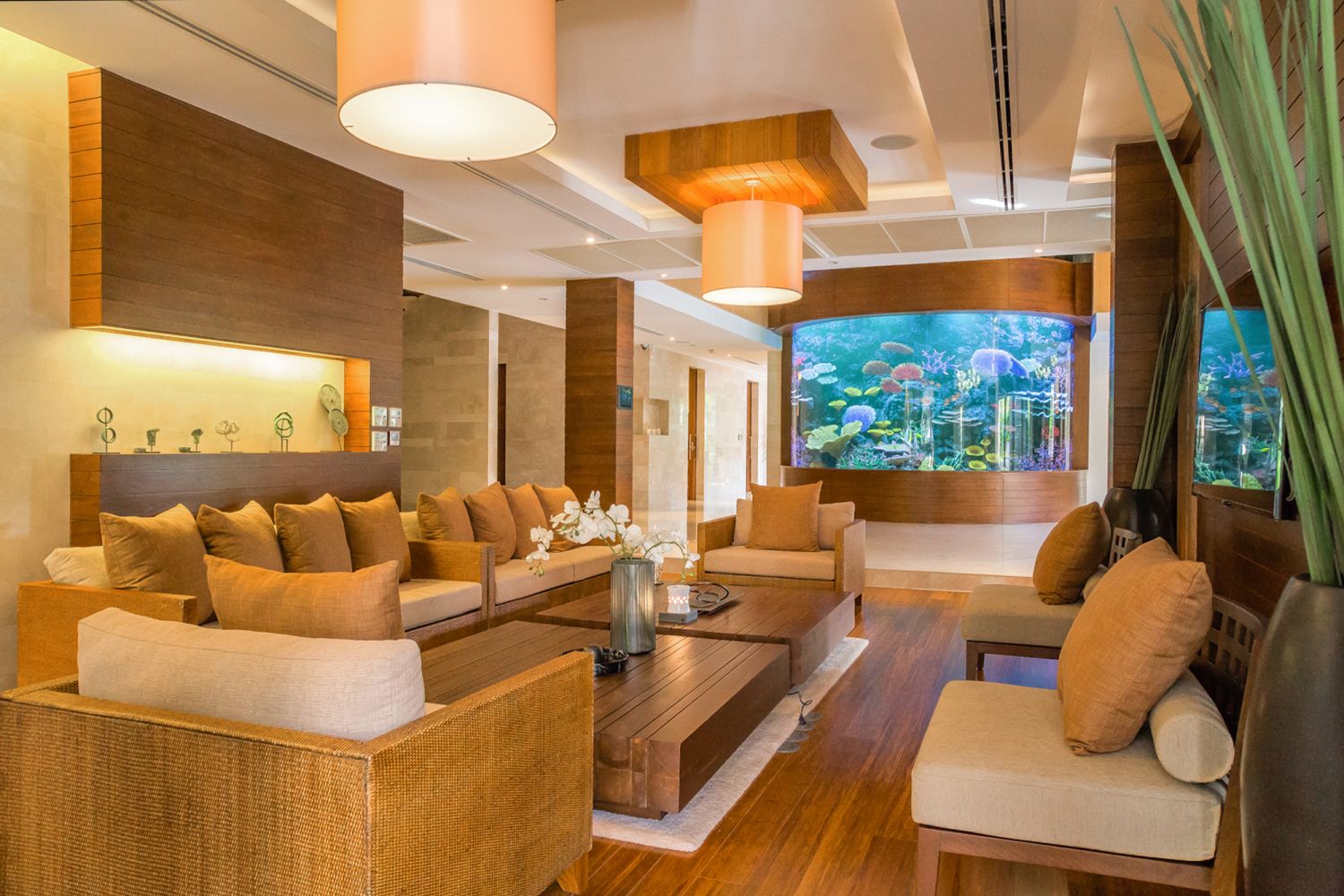 The living area of a luxury mansion in the Sukhumvit district of Bangkok that's marketed by Sotheby’s International Realty (Image: Sotheby’s International Realty)