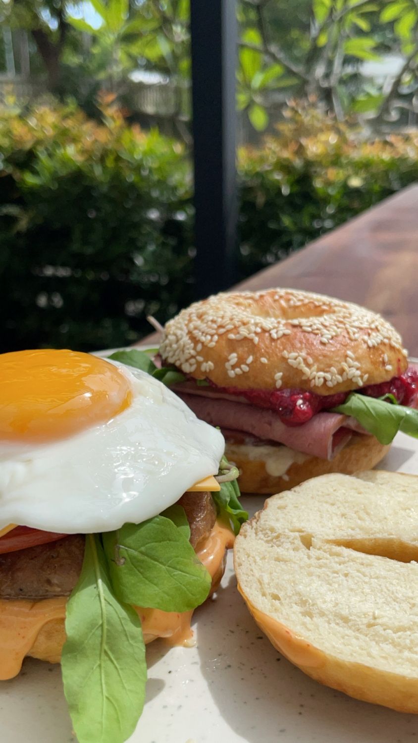 Chef Tom Bascon's white sesame bagels