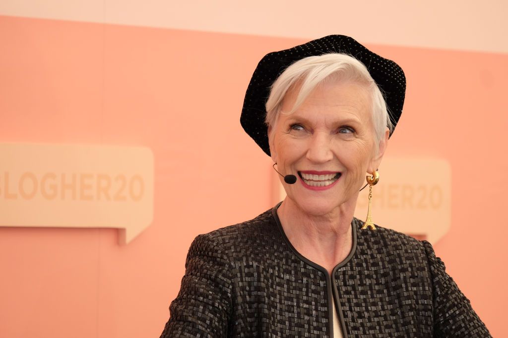 LOS ANGELES, CALIFORNIA - FEBRUARY 01: Maye Musk speaks during #BlogHer20 Health at Rolling Greens Los Angeles on February 01, 2020 in Los Angeles, California. (Photo by Sarah Morris/Getty Images)
