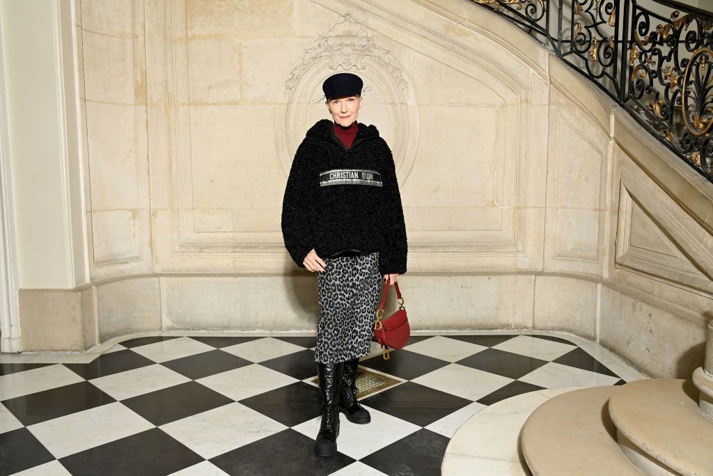 PARIS, FRANCE - JANUARY 24: Maye Musk attends the Dior Haute Couture Spring/Summer 2022 show as part of Paris Fashion Week on January 24, 2022 in Paris, France. (Photo by Pascal Le Segretain/Getty Images For Dior)