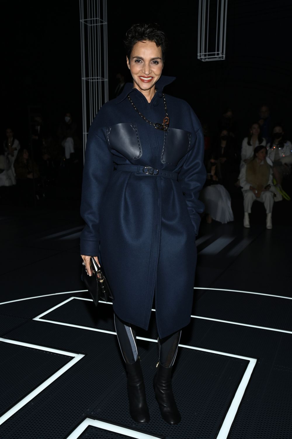PARIS, FRANCE - JANUARY 27: Farida Khelfa attends the Fendi Couture fashion show on January 27, 2022 in Paris, France. (Photo by Pascal Le Segretain/Getty Images for Fendi)
