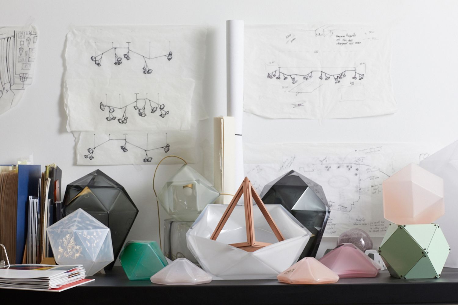 The Gabriel Scott studio in Montreal, Canada is where all the lighting fixtures are handmade