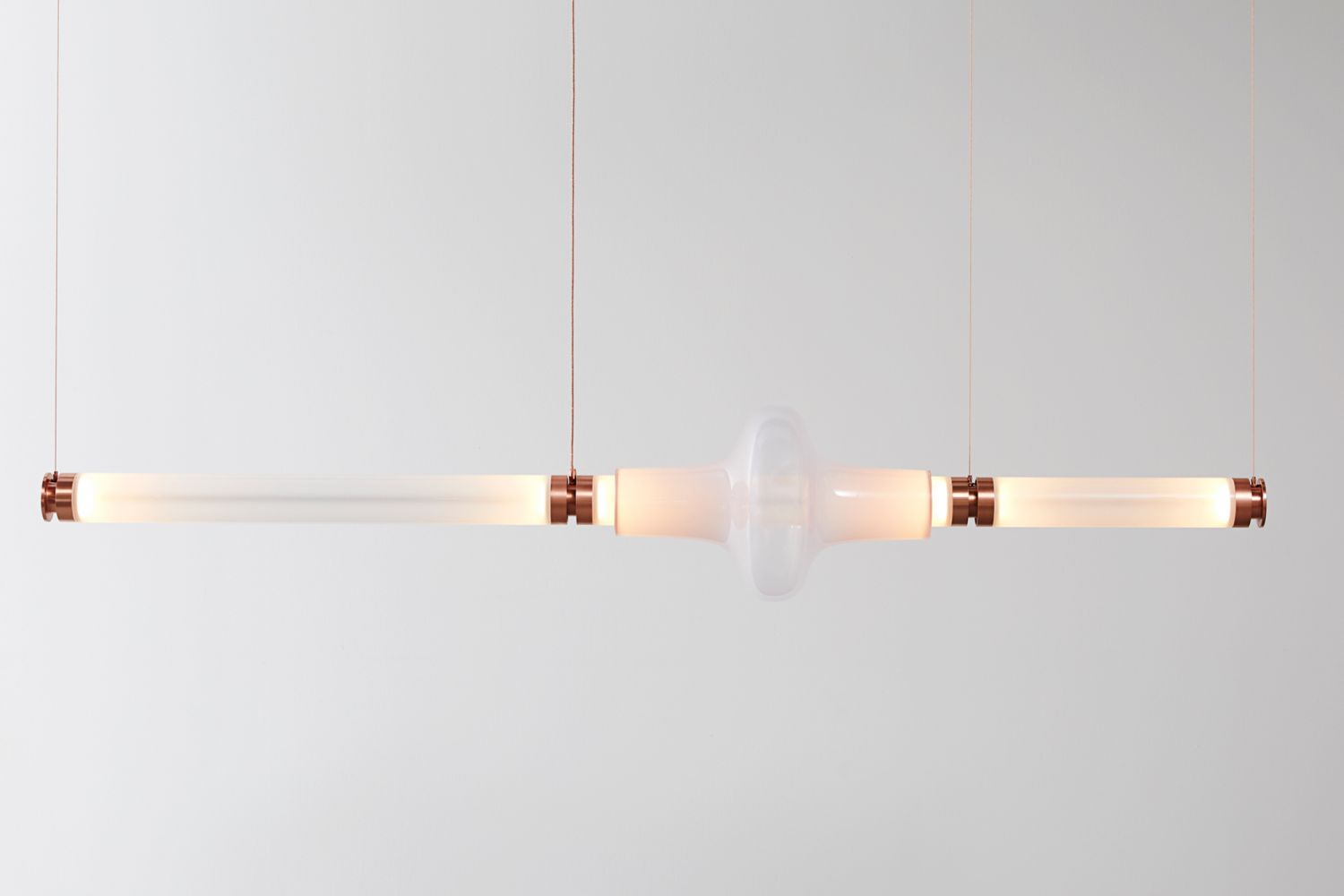 The Lunda chandelier explores the possibilities of combining texture, colour, and shape
