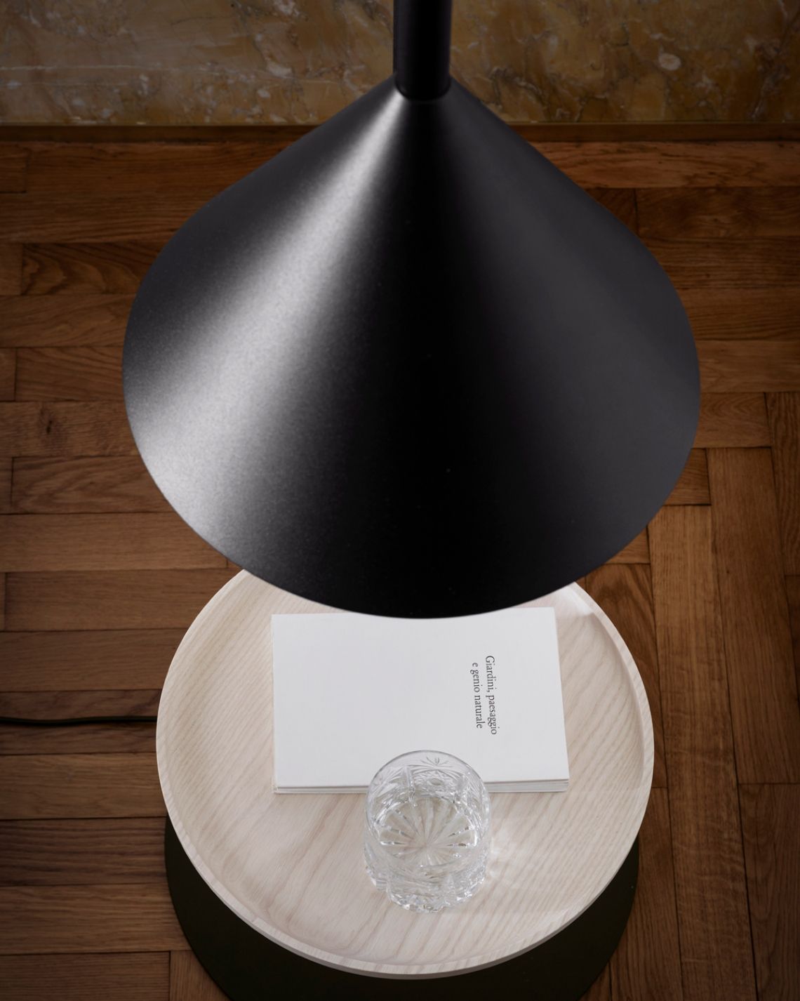 Miniforms Ozz light and side table by Paolo Cappello and Simone Sabatti, from Xtra