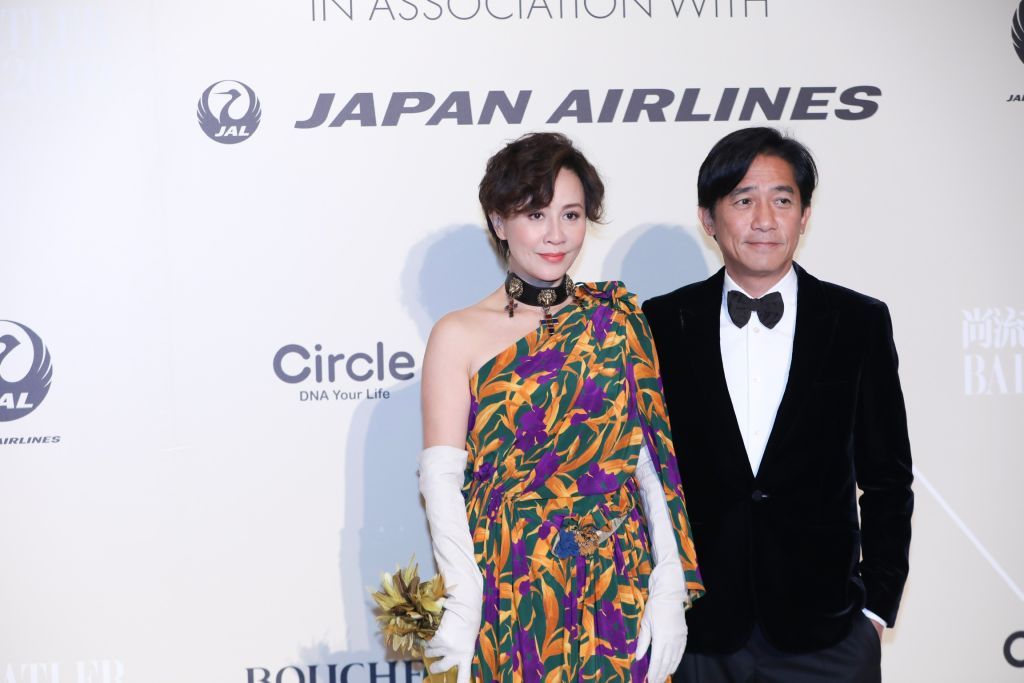 SHANGHAI, CHINA - NOVEMBER 15: Actor Tony Leung Chiu-wai and actress Carina Lau Kar-ling attend 2019 Tatler Ball event on November 15, 2019 in Shanghai, China. (Photo by VCG/VCG via Getty Images)