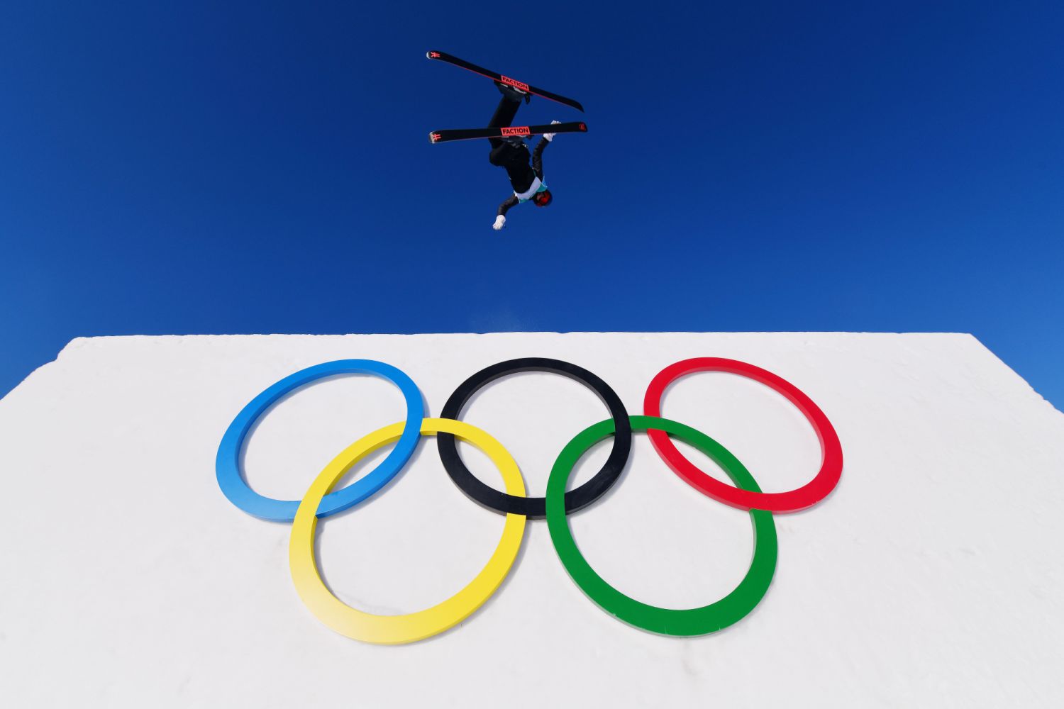 Eileen Gu of Team China performs at the Beijing 2022 Winter Olympic Games (Photo by Justin Setterfield/Getty Images)