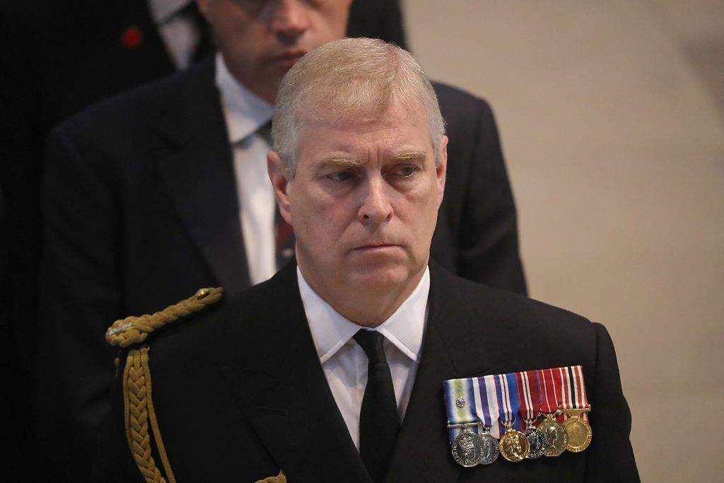 MANCHESTER, ENGLAND - JULY 01:  Prince Andrew, Duke of York, attends a commemoration service at Manchester Cathedral marking the 100th anniversary since the start of the Battle of the Somme. July 1, 2016 in Manchester, England. Services are being held across Britain and the world to remember those who died in the Battle of the Somme which began 100 years ago on July 1st 1916. Armies of British and French soldiers fought against the German Empire leading to over one million lives being lost.  (Photo by Chris