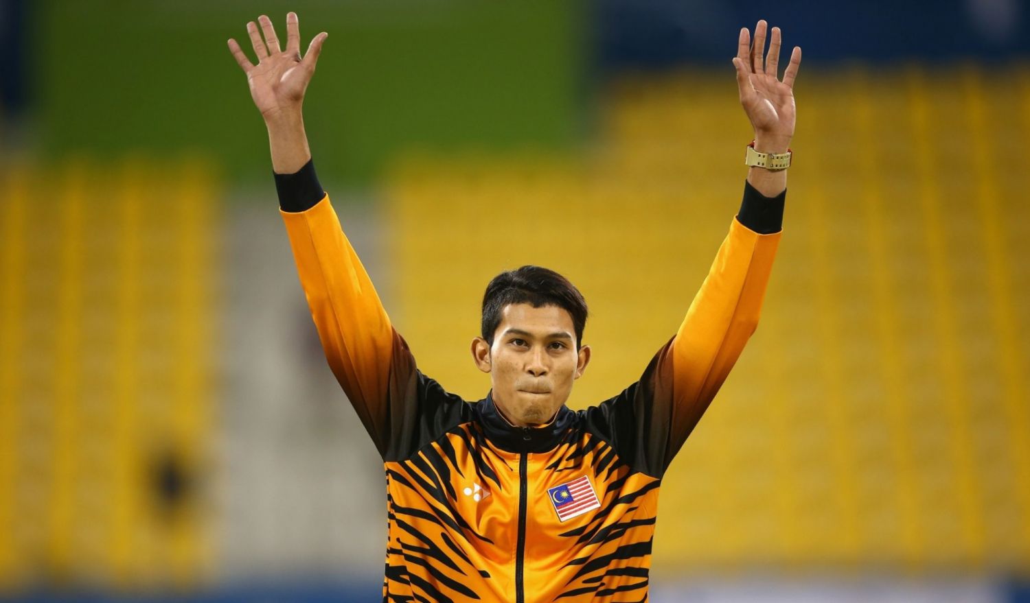 Abdul Latif Romly celebrating after winning gold at the IPC Athletics World Championships in 2015 (Photo: Getty Images)