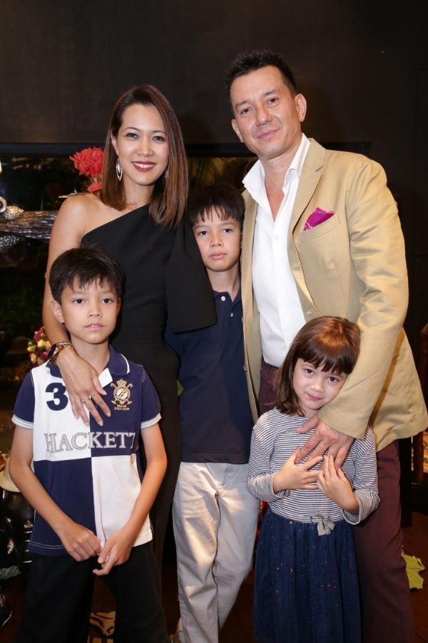 Sen with husband Nicklas von Bueren and children Arri, Leo and Tara (Photo: Courtesy of Rekha Sen)