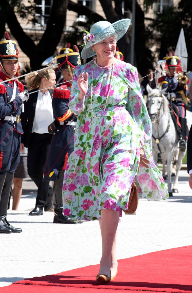 BUENOS AIRES, ARGENTINA - MARCH 18: Queen Margrethe of Denmark attends a ceremony honouring Argentina's National Hero Jose de San Martin on March 18, 2019 in Buenos Aires, Argentina. (Photo by Fotonoticias/Getty Images)