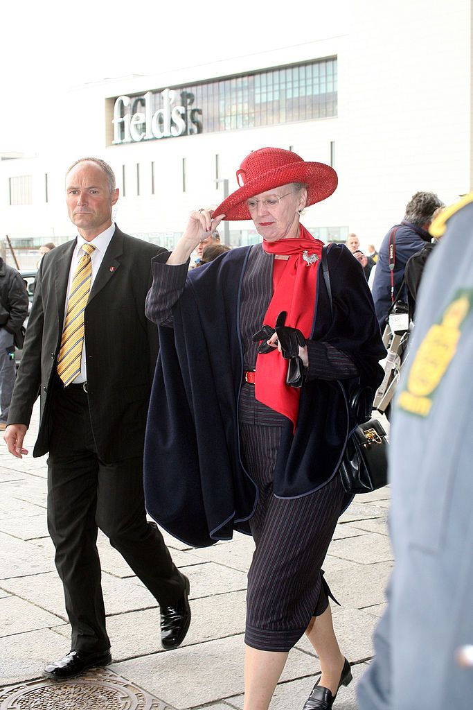 COPENHAGEN, DENMARK- MAY 10: HM Queen Margrethe II of Denmark arrives at Field's, Scandinavia's largest shopping centre on May 10, 2007 in Copenhagen, Denmark. HRH King Carl XVI Gustaf of Sweden, HM Queen Silvia of Sweden and HRH Princess Victoria of Sweden are paying a state visit to Denmark during which they will take part in the opening of the Oresund Conference, where discussions will be held around the possible integration of the labour market of both countries in this region. (Photo by Niels Henrik D