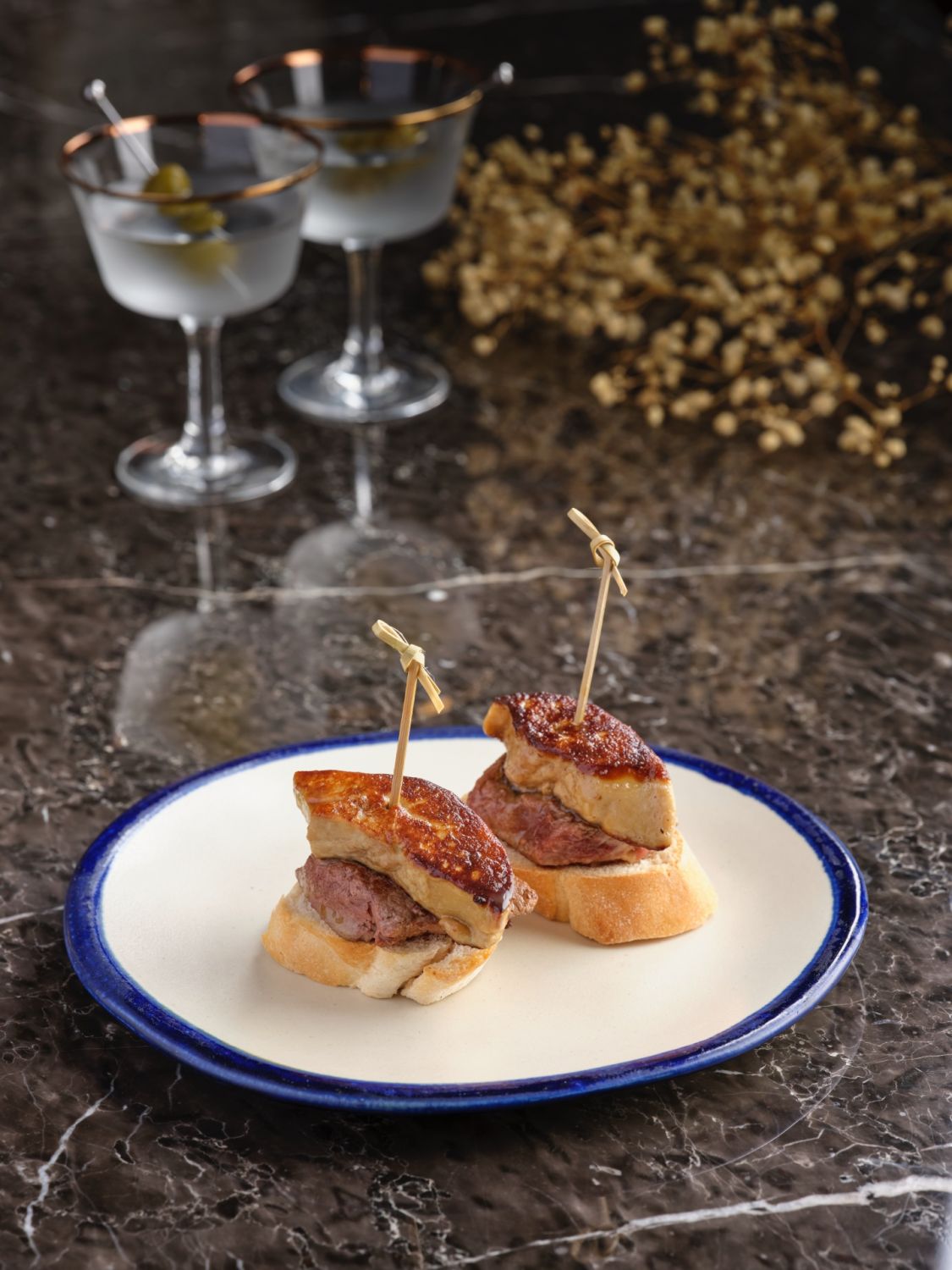 Ternera y foie pintxos from Bar Pintxos