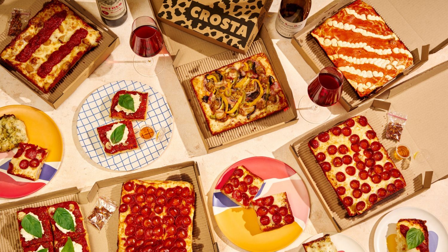Pizzas from Crosta Pizzeria