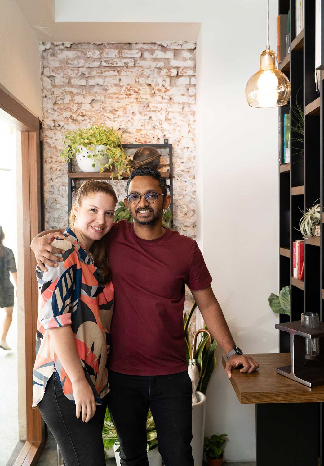 Chef Rishi Naleendra and Manuela Toniolo