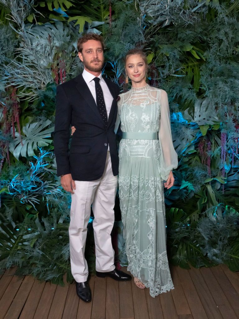 MONTE-CARLO, MONACO - MAY 18: Pierre Casiraghi and wife Beatrice Casiraghi attends the Alberta Ferretti Cruise 2020 Collection At Monaco Yacht Club on May 18, 2019 in Monte-Carlo, Monaco. (Photo by Arnold Jerocki/Getty Images)