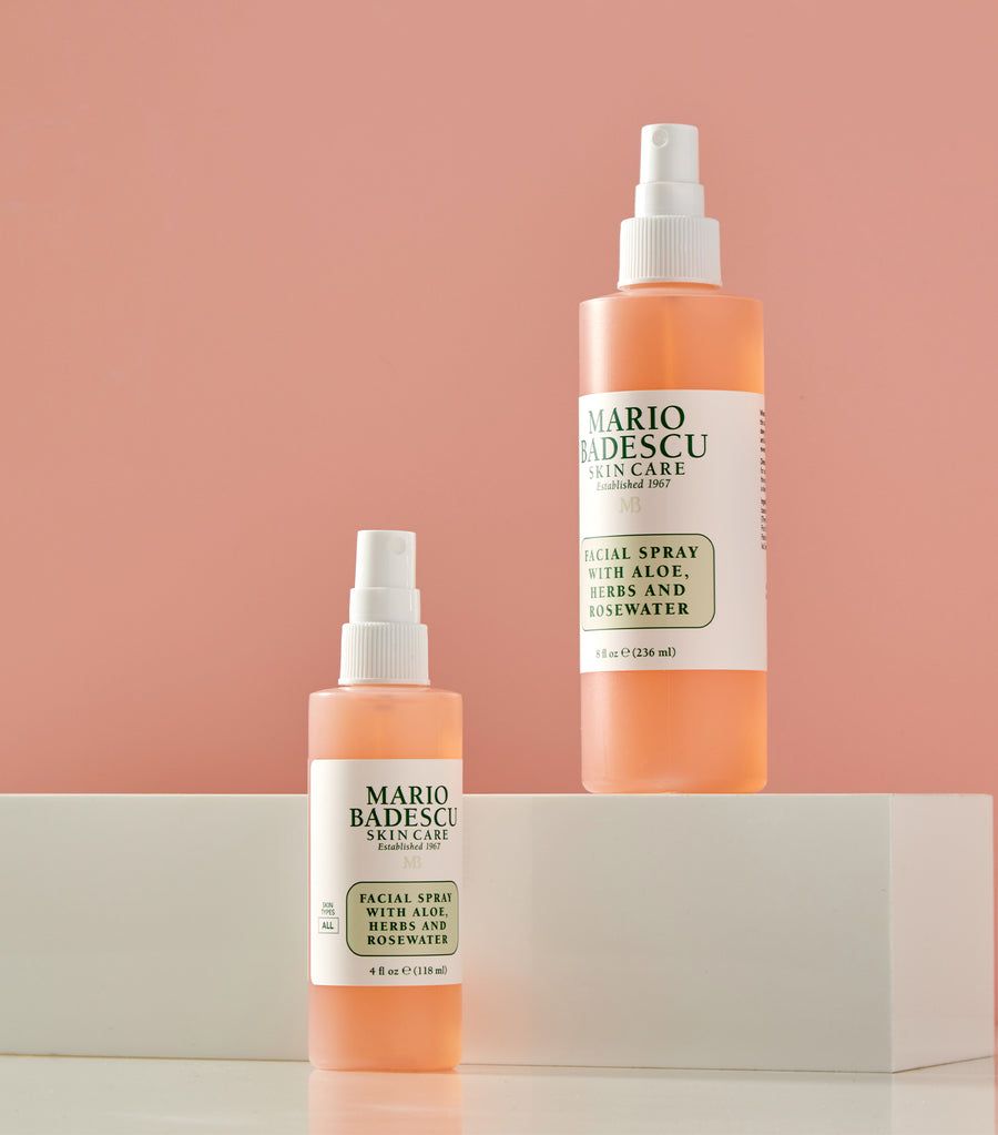 Cult-favourite Mario Badescu Facial Spray with Aloe, Herbs and Rosewater. (Photo: Mario Badescu)