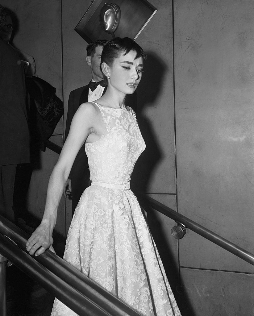 (Original Caption) Audrey Hepburn is worn out from too many public appearances and her doctor has ordered her to confine her activity to her starring role on Broadway. "She is not ill, just exhausted," the star's secretary said. Less than two weeks ago, Audrey appeared tired, as she left the Center Theater in New York after winning an Oscar at the Academy Awards Ceremonies.