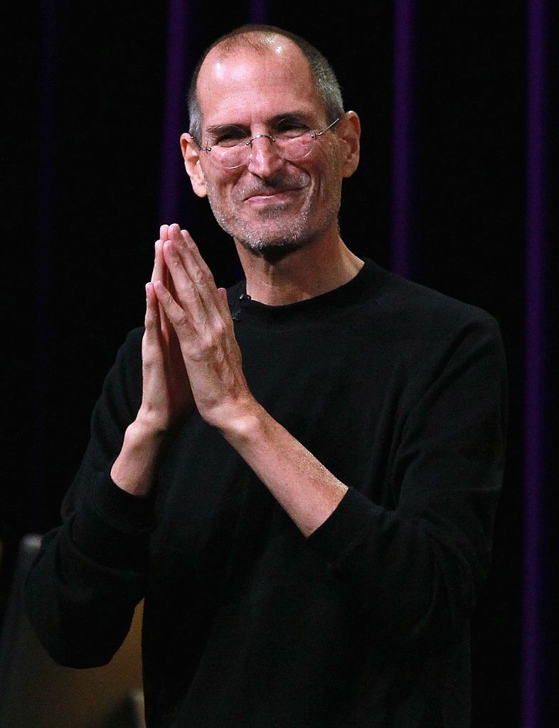 SAN FRANCISCO - SEPTEMBER 01: Apple CEO Steve Jobs speaks at an Apple Special Event at the Yerba Buena Center for the Arts September 1, 2010 in San Francisco, California. Apple CEO Steve Jobs announced upgraded versions of the entire iPod line, including an iPod Touch that includes a camera and smaller version of Apple TV. (Photo by Justin Sullivan/Getty Images)