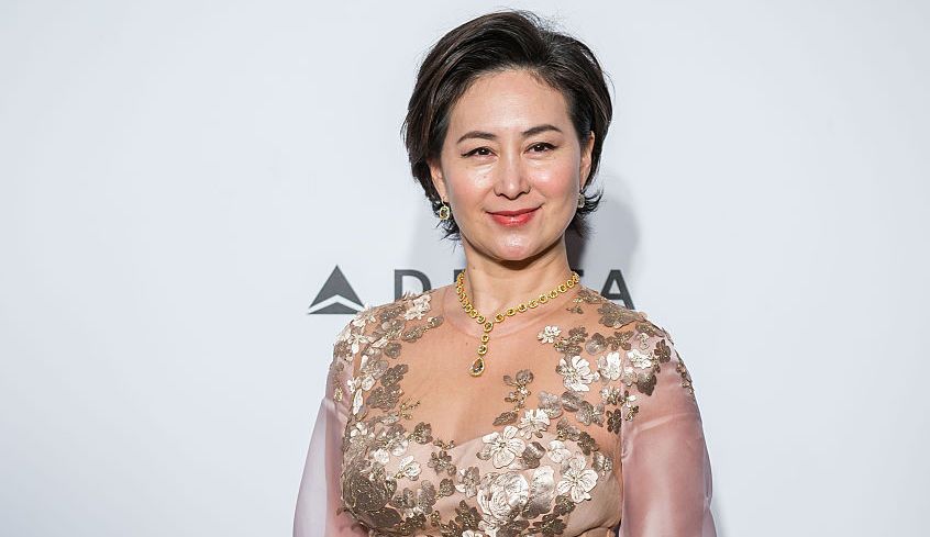 HONG KONG - MARCH 19: Pansy Ho attends the 2016 amfAR Hong Kong gala with a guest at Shaw Studios on March 19, 2016 in Hong Kong, Hong Kong. (Photo by Xaume Olleros/Getty Images for amfAR)