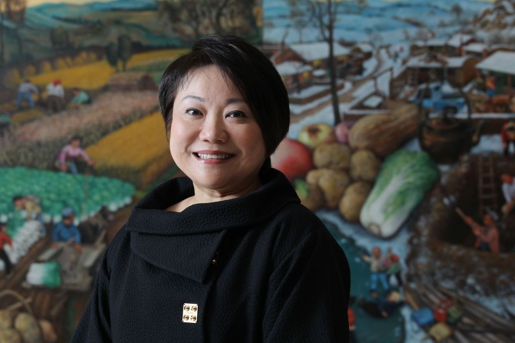 Vivien Chen Wai-wai, chairman and managing director, Nan Fung Group, poses for picture during an interview at their office at Nan Fung Tower, Central. 24JUN11 (Photo by Dickson Lee/South China Morning Post via Getty Images)
