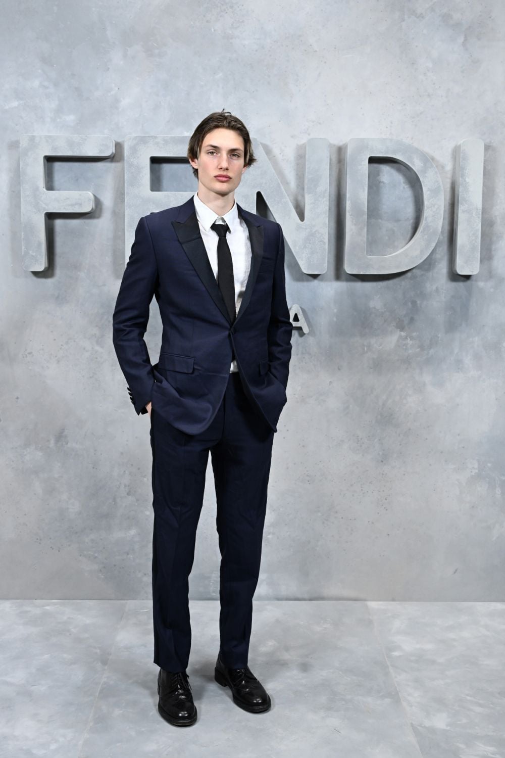 MILAN, ITALY - FEBRUARY 23: attends the Fendi Fashion Show on February 23, 2022 in Milan, Italy. (Photo by Daniele Venturelli/Getty Images for Fendi)
