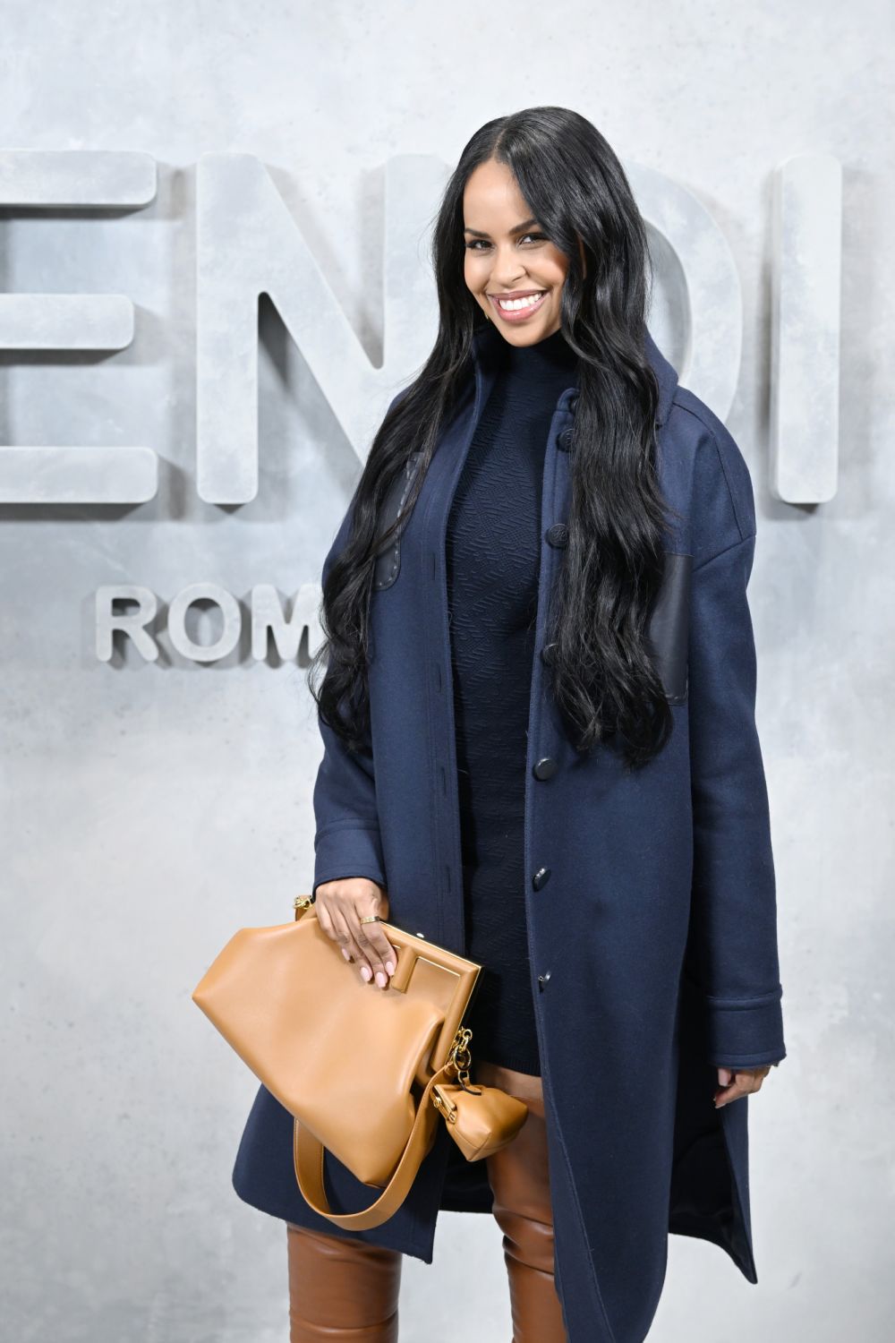 MILAN, ITALY - FEBRUARY 23: attends the Fendi Fashion Show on February 23, 2022 in Milan, Italy. (Photo by Daniele Venturelli/Getty Images for Fendi)