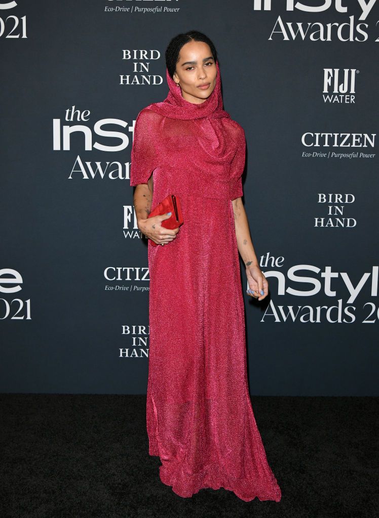 LOS ANGELES, CALIFORNIA - NOVEMBER 15: Zoe Kravitz attends the 6th Annual InStyle Awards on November 15, 2021 in Los Angeles, California. (Photo by Axelle/Bauer-Griffin/FilmMagic)