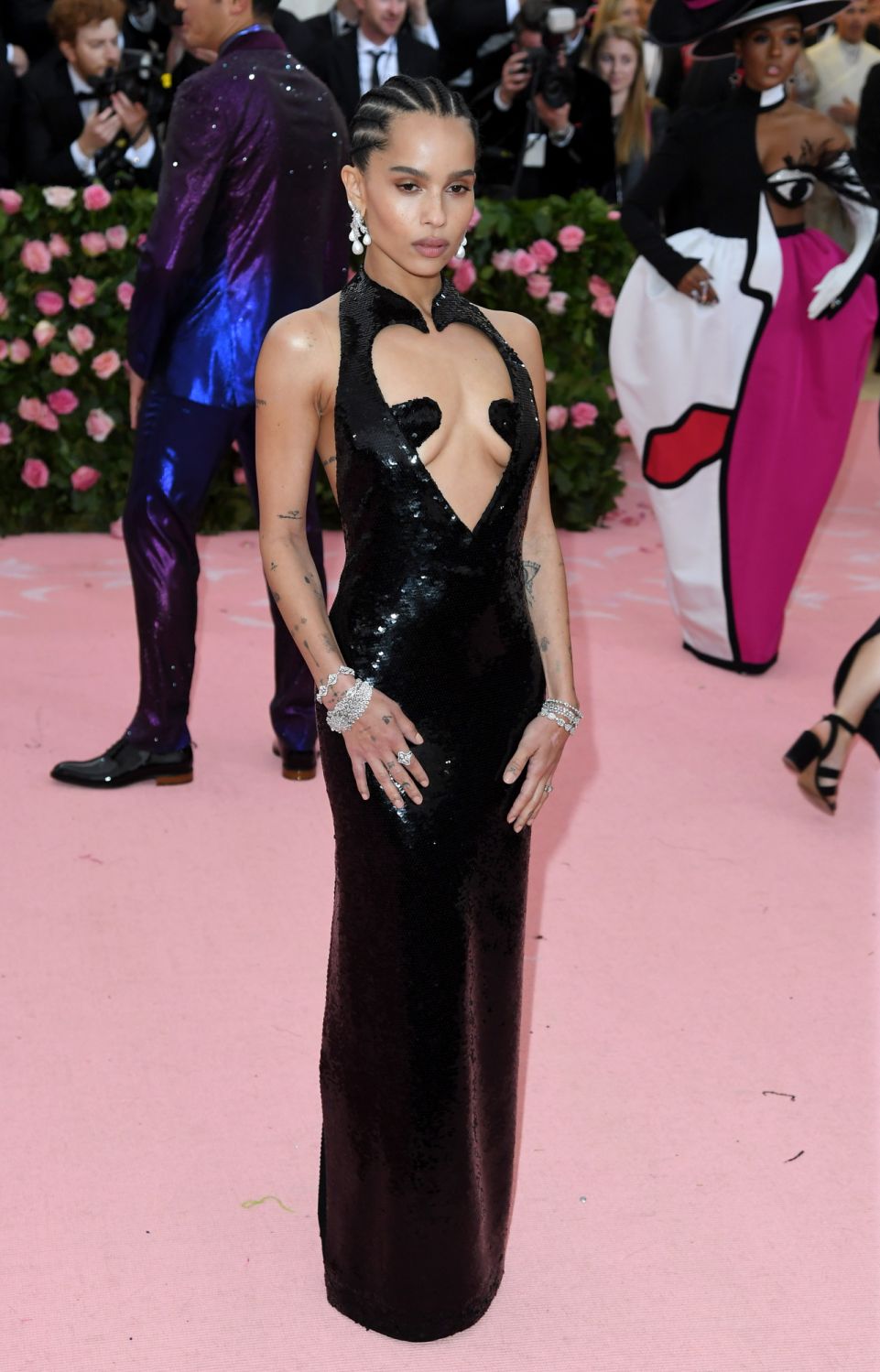 NEW YORK, NEW YORK - MAY 06: Zoe Kravitz arrives for the 2019 Met Gala celebrating Camp: Notes on Fashion at The Metropolitan Museum of Art on May 06, 2019 in New York City. (Photo by Karwai Tang/Getty Images)