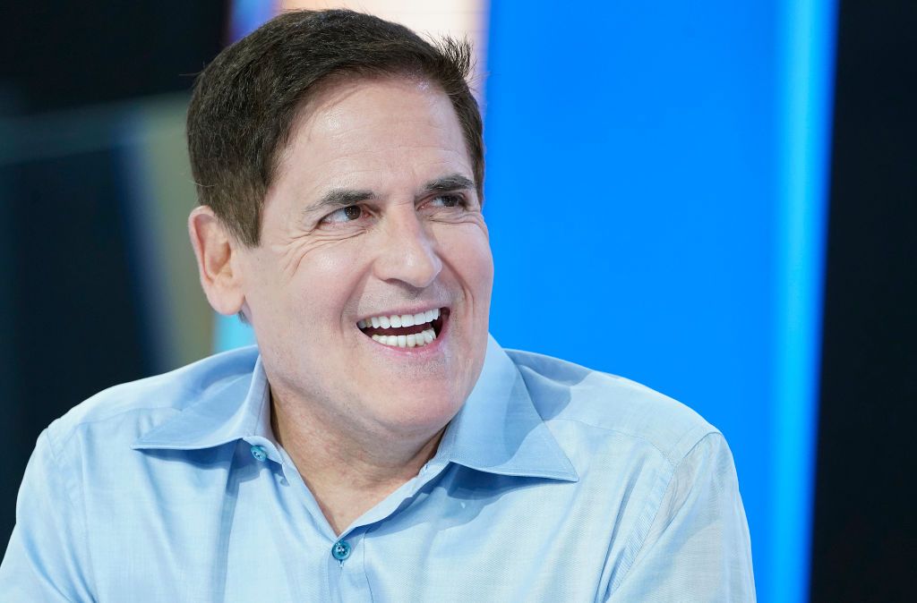 NEW YORK, NEW YORK - NOVEMBER 14: (EXCLUSIVE COVERAGE) Mark Cuban visits "Mornings With Maria" at Fox Business Network Studios on November 14, 2019 in New York City. (Photo by John Lamparski/Getty Images)