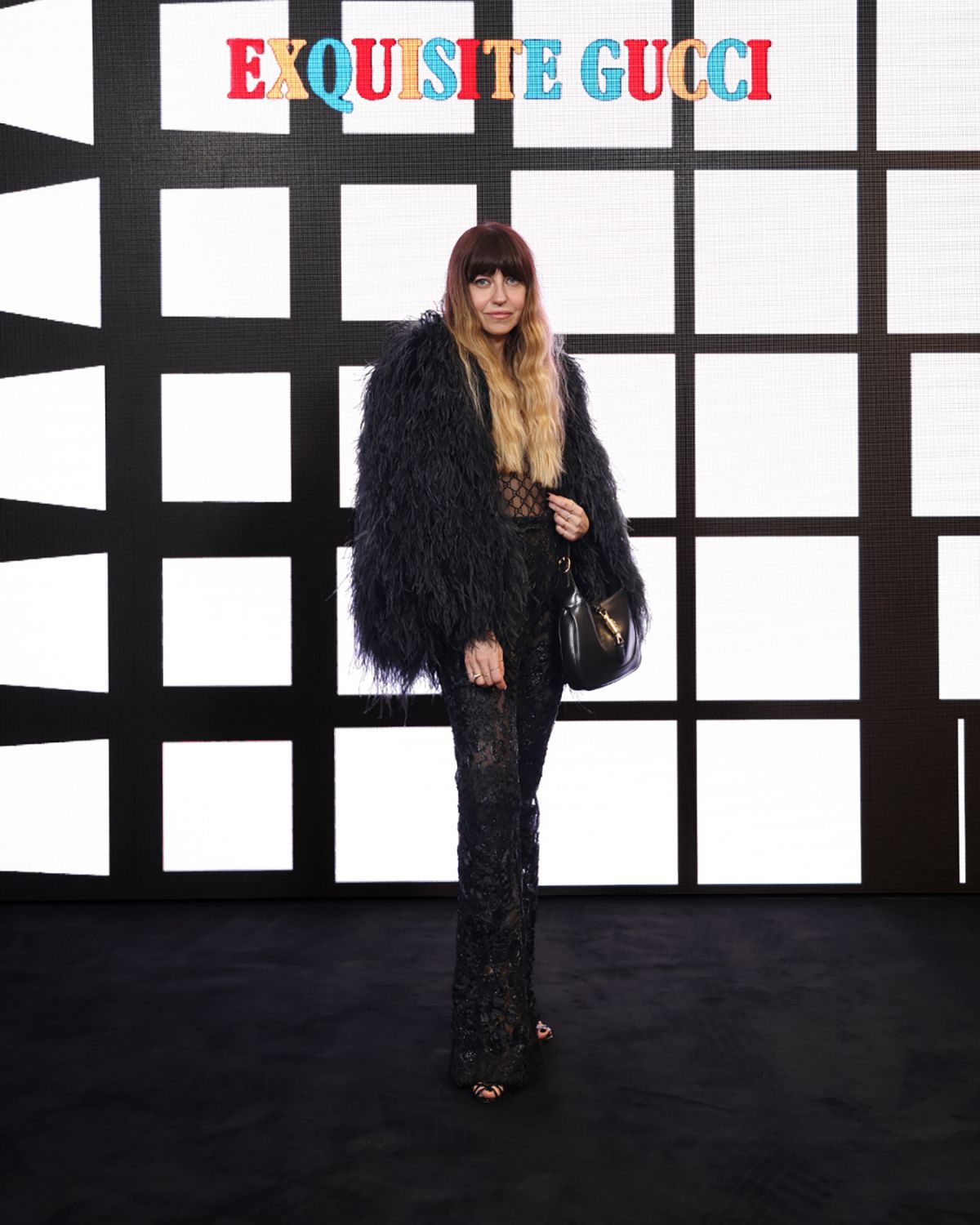 MILAN, ITALY - FEBRUARY 25: Chiara Tagliaferri arrives at the Gucci show during Milan Fashion Week Fall/Winter 2022/23 on February 25, 2022 in Milan, Italy. (Photo by Vittorio Zunino Celotto/Getty Images for Gucci)