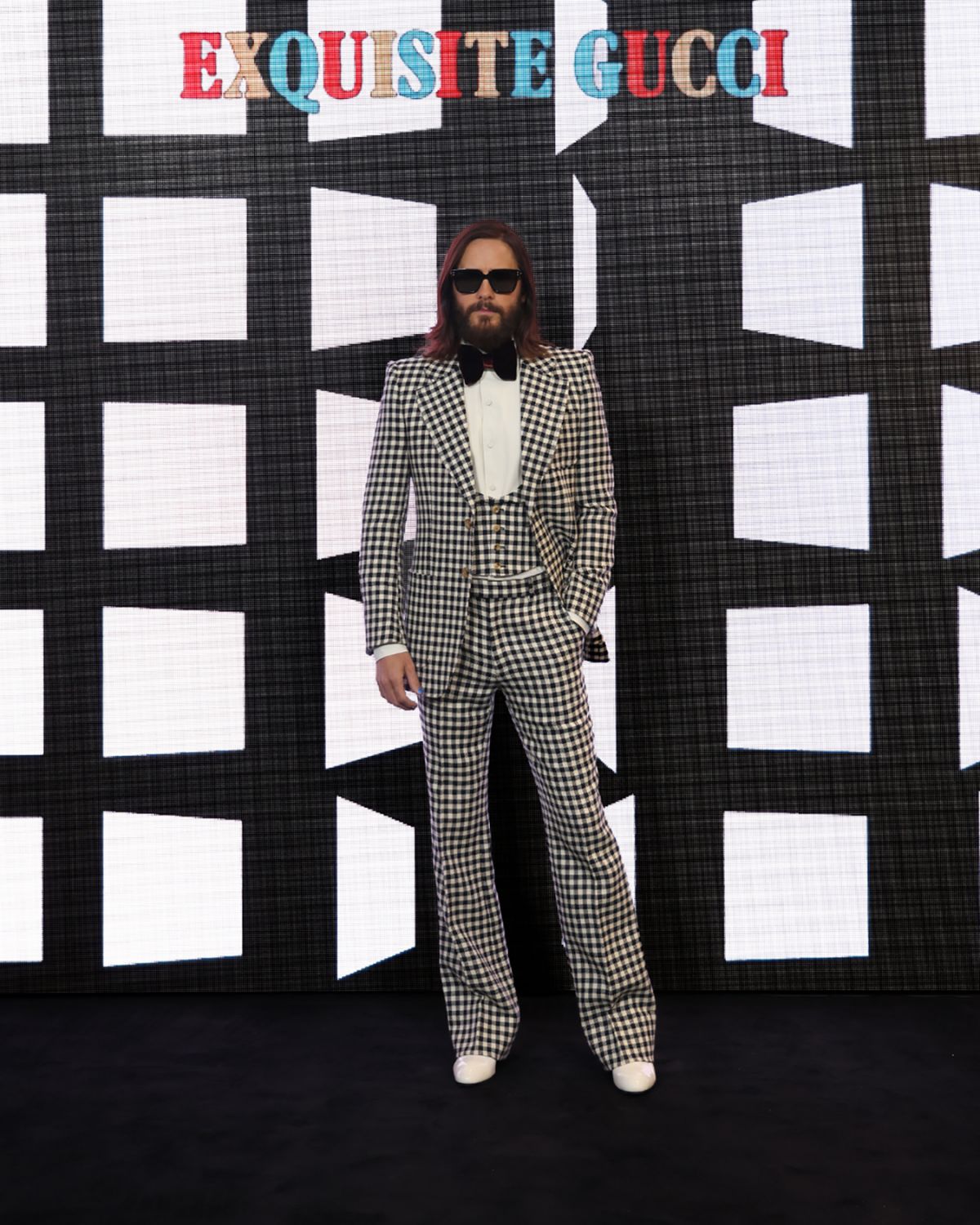 MILAN, ITALY - FEBRUARY 25: arrives at the Gucci show during Milan Fashion Week Fall/Winter 2022/23 on February 25, 2022 in Milan, Italy. (Photo by Vittorio Zunino Celotto/Getty Images for Gucci)