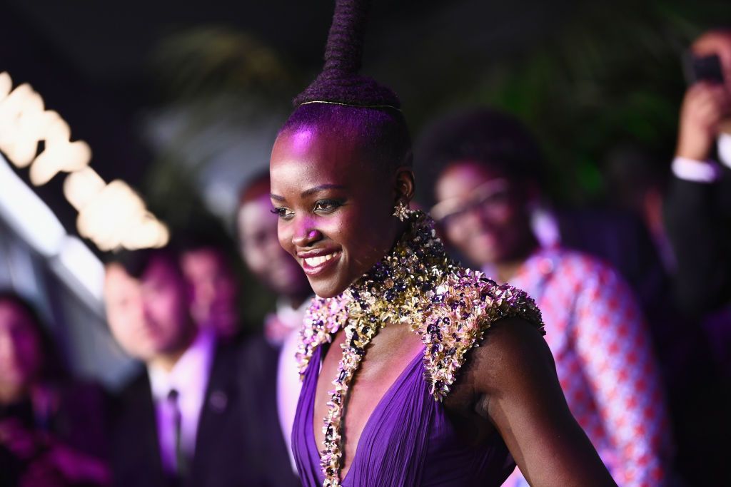 HOLLYWOOD, CA - JANUARY 29: Actor Lupita Nyong'o attends the premiere of Disney and Marvel's "Black Panther" at Dolby Theatre on January 29, 2018 in Hollywood, California. (Photo by Emma McIntyre/Getty Images)