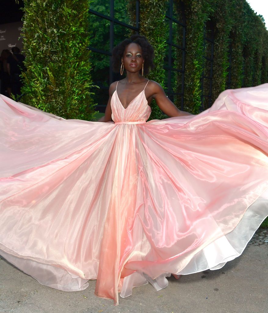 CANNES, FRANCE - MAY 11: Lupita Nyong'o attends Chopard Secret Night during the 71st annual Cannes Film Festival at Chateau de la Croix des Gardes on May 11, 2018 in Cannes, France. (Photo by Dominique Charriau/Getty Images for Chopard)