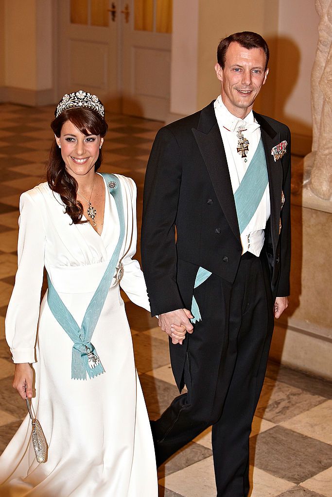 COPENHAGEN, DENMARK - APRIL 13: Princess Marie of Denmark and Prince Joachim of Denmark attend day one of Queen Margrethe 70th birthday celebrations on April 13, 2010 in Copenhagen, Denmark. (Photo by Schiller Graphics/Getty Images)