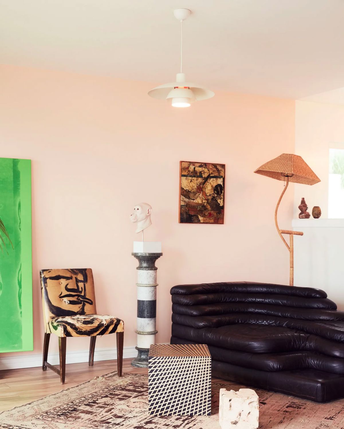 A cosy nook within Erin Wasson's home, which features the De Sede Terrazza sofa (Image: Erin Wasson/@erinwasson)