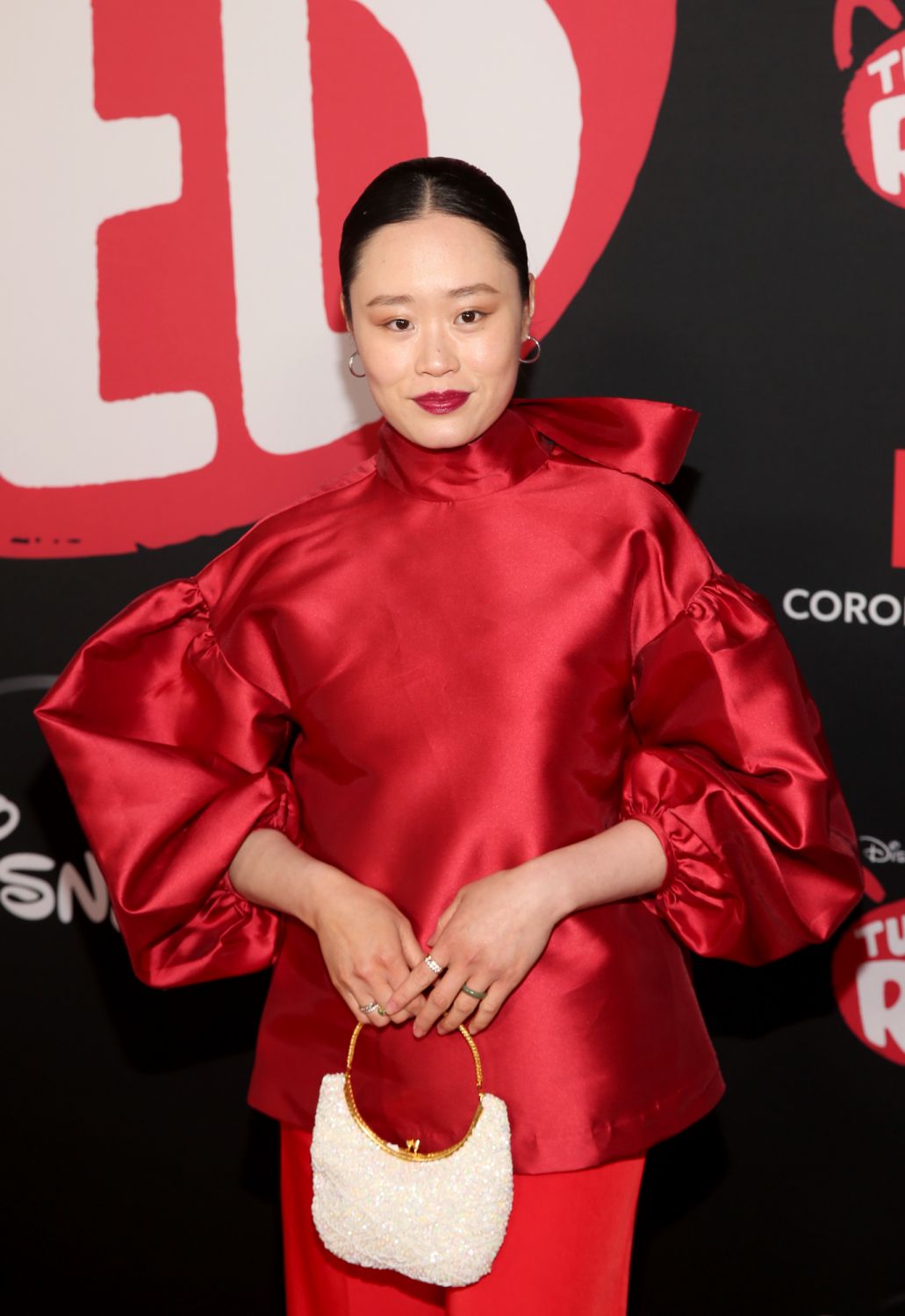 LOS ANGELES, CALIFORNIA - MARCH 01: Michele Selene Ang attends the world premiere of Disney and Pixar's Turning Red at El Capitan Theatre in Hollywood, California on March 01, 2022 to celebrate the launch on Disney+ on March 11th. (Photo by Jesse Grant/Getty Images for Disney)