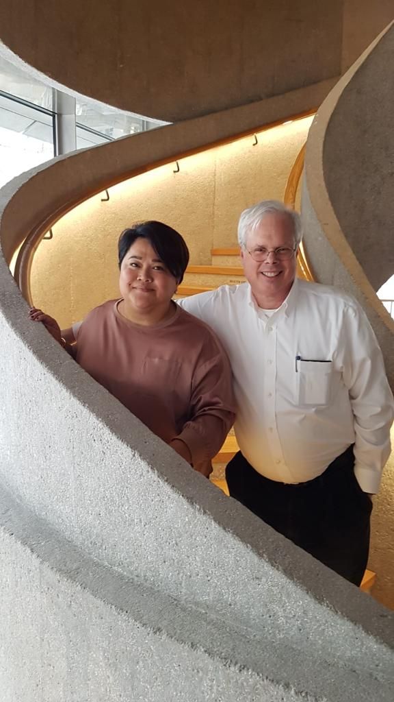 Cathy Chon with Peter Finn