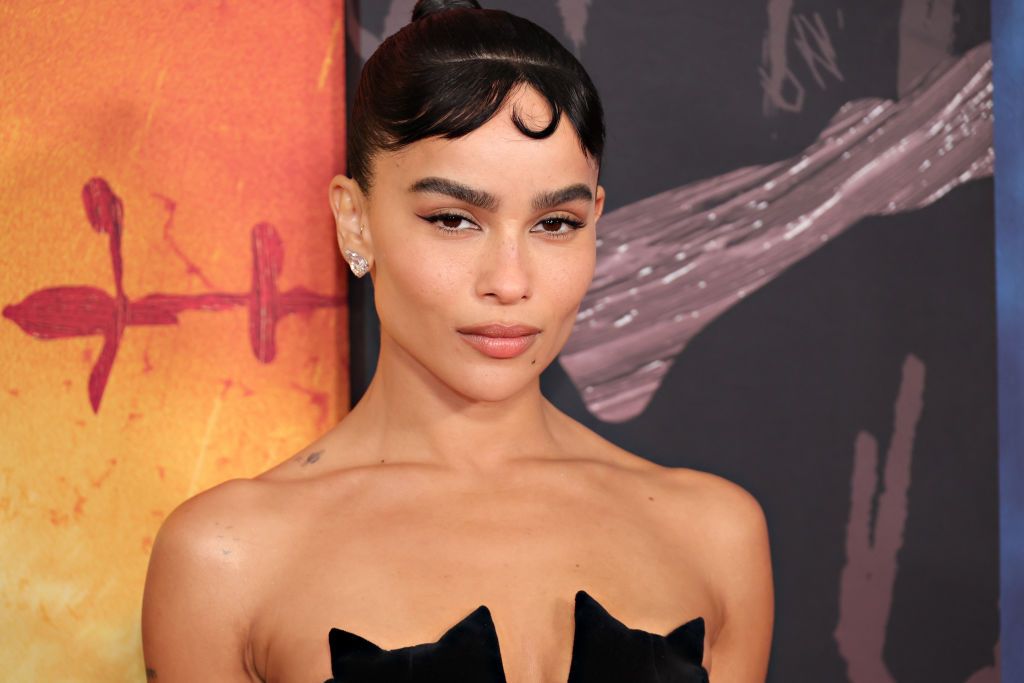 NEW YORK, NEW YORK - MARCH 01: Zoë Kravitz attends "The Batman" World Premiere on March 01, 2022 in New York City. (Photo by Cindy Ord/WireImage)