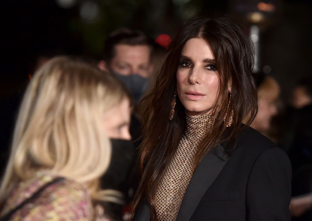 LOS ANGELES, CALIFORNIA - NOVEMBER 30: Sandra Bullock attends the Los Angeles premiere of Netflix's "The Unforgivable" at DGA Theater Complex on November 30, 2021 in Los Angeles, California. (Photo by Alberto E. Rodriguez/Getty Images)