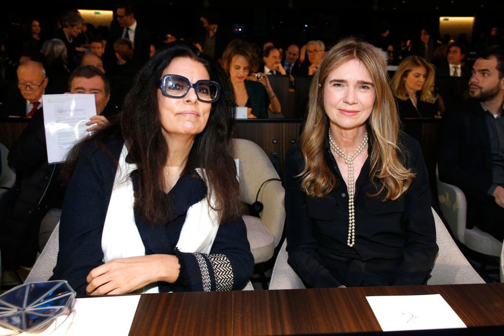PARIS, FRANCE - MARCH 22: Francoise Bettencourt Meyers and Sophie Agon attend the 2018 L'Oreal - UNESCO for Women in Science Awards Ceremony at UNESCO on March 22, 2018 in Paris, France. (Photo by Bertrand Rindoff Petroff/Getty Images for L'Oreal Foundation )